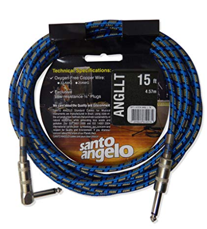Cabo de Instrumentos TX P10 X P10 90° 15FT 4.57 Metros  Cores Diversas - Santo Angelo" - R$ 68,13 