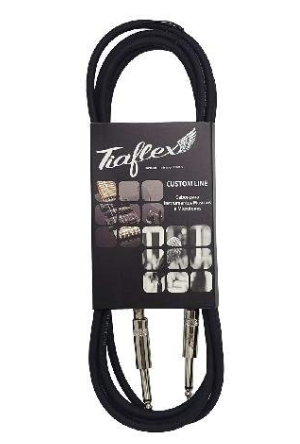 Cabo Guitarra 6MM P10/P10 Preto 3 Metros - R$ 31,75