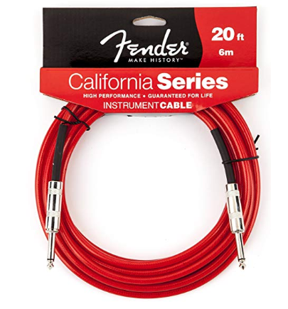 Cabo para Instrumentos P10 X P10 6M California Series Vermelho Fender - R$ 233,17