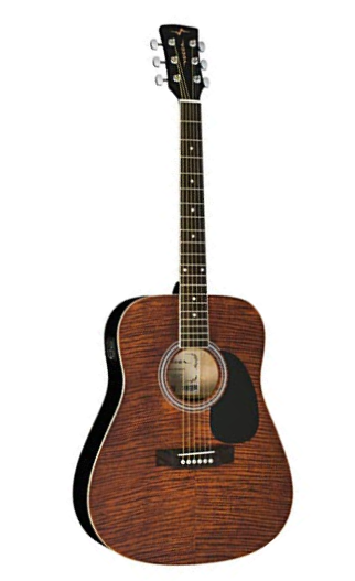 Violão 6 Cordas Aço Folk Elétrico - VCK 380 MF Vogga - R$ 602,56