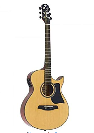 Violão Eletroacústico Artístico Aço SA26C Natural STRINBERG - R$ 879,52