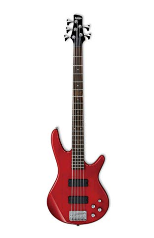 Contrabaixo 5 Cordas Ativo Ibanez GSR-205 TR Vermelho - R$ 1.908,90