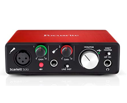 Interface de Áudio Focusrite Scarlett Solo 2nd Gen - R$ 699,00