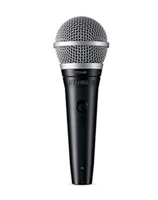 Microfone c/Fio de Mão Dinâmico - PGA 48 LC Shure - R$ 299,00